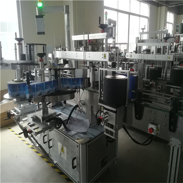 Self-Adhesive Sticker Labelling Machine 3 etiketan li yek şûşeyê dixe