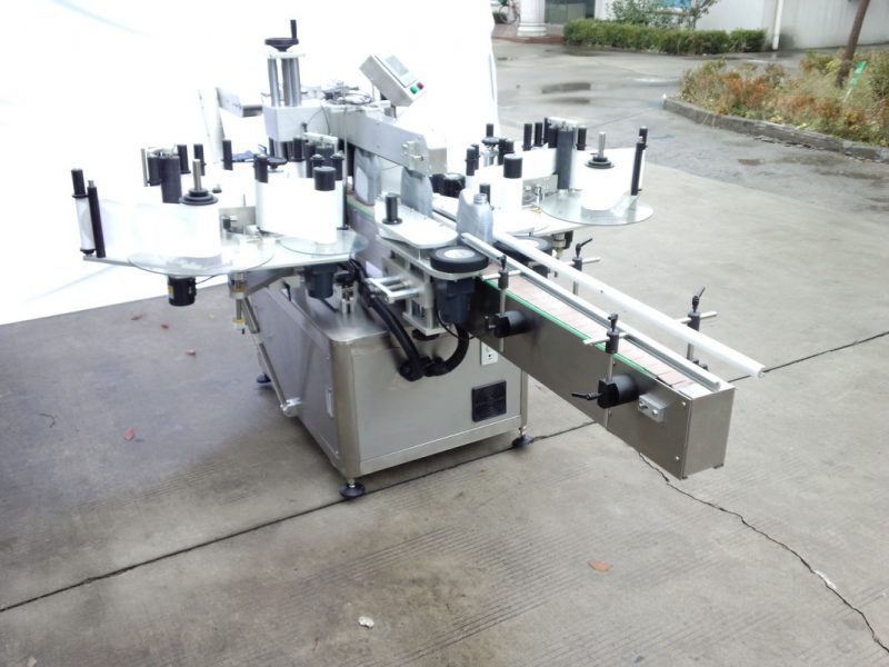 Çînê Oval Bags les ottûşeyên Label sticker Applicator, Self-Adhesive Label Çapê Bi Conveyor Long dabînker