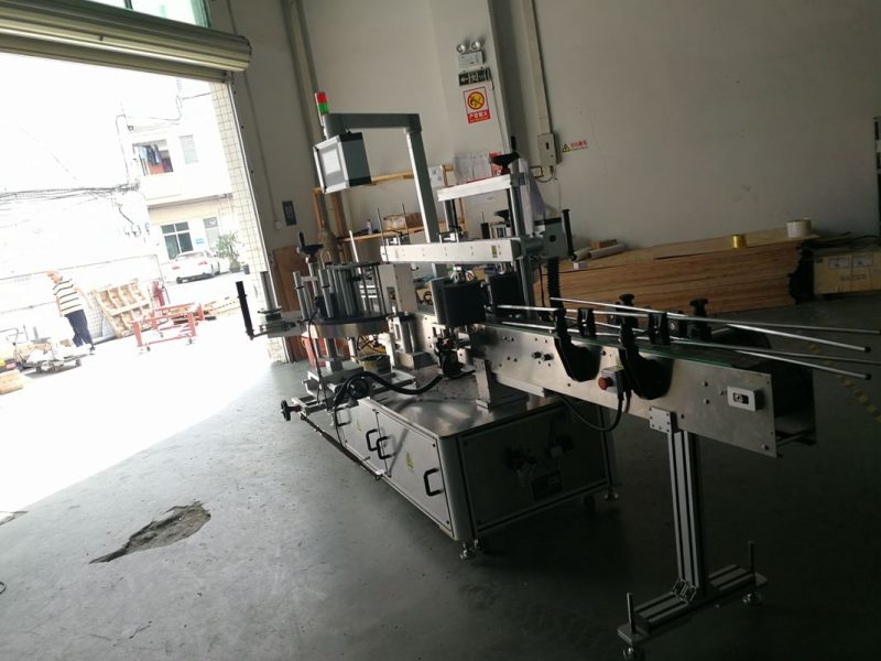 Çînê Double-rû Round Bottle sticker sticking Machine, Label width 190mm dabînker