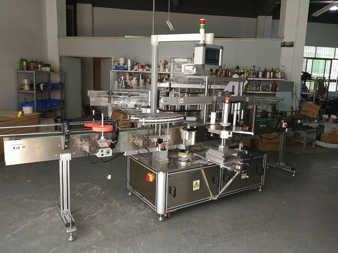 Makîneya nîşankirina tleûşeya Oval li ser şûşeyên 5000B / H - 8000B / H Kapasîteya serê saetekê du sticker